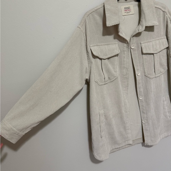 Ashley by 26 International Off-White Corduroy Jacket - Picture 3 of 6